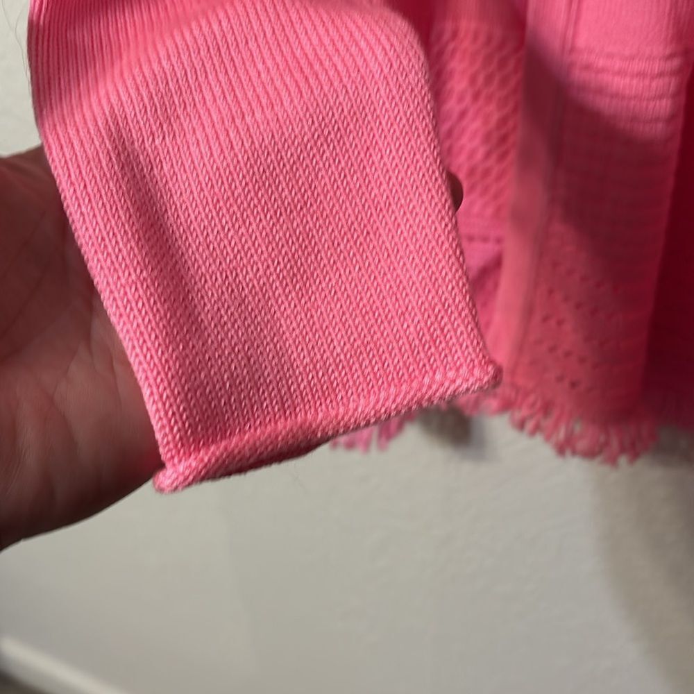Lily Pulitzer Fringe Hem Cardigan Medium - Picture 5 of 6